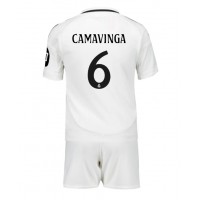 Real Madrid Eduardo Camavinga #6 Domaci Dres za djecu 2024-25 Kratak Rukav (+ Kratke hlače)